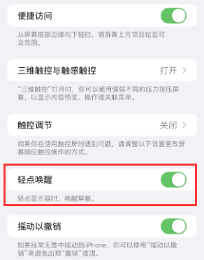 天津苹果授权维修站分享iPhone轻点无法唤醒怎么办 