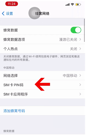 天津苹果14维修网分享如何给iPhone14的SIM卡设置密码 