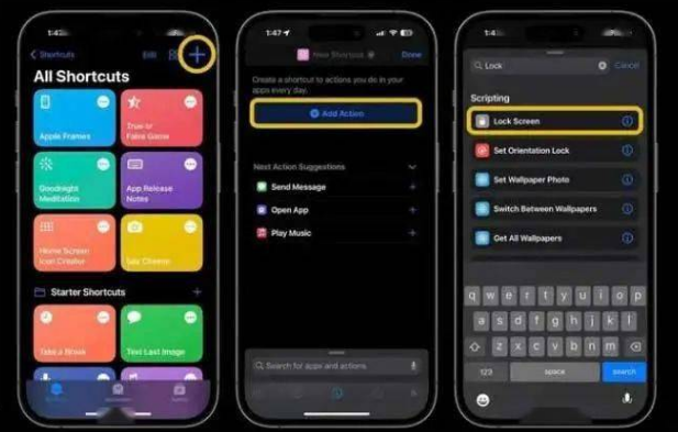 天津苹果14锁屏维修店分享iPhone14升级iOS16.4后如何创建锁屏快捷方式 