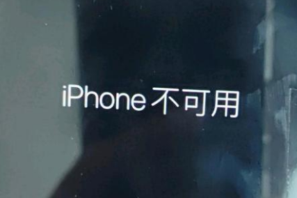 天津苹果服务网点分享锁屏界面显示“iPhone 不可用”如何解决 