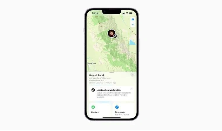 天津苹果14维修分享iPhone14系列中 FindMy功能通过卫星分享位置方法教程 